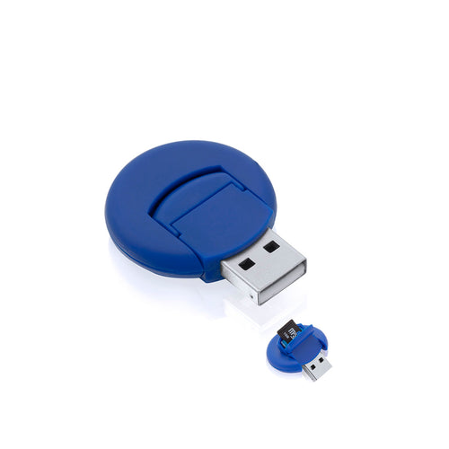 Origineller drehbarer Kartenleser mit rundem Design und USB 2 - Apek Personalisiert