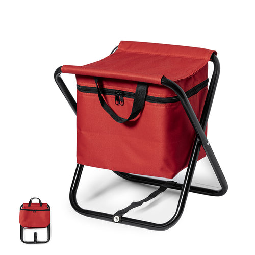 Klappstuhl aus Aluminium mit integrierter Kühltasche im Sitz in verschiedenen Farben - Xana Personalisiert
