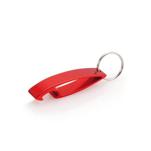 Schlüsselanhänger mit Flaschenöffner aus Aluminium in verschiedenen lebendigen Farben - Samo Personalisiert