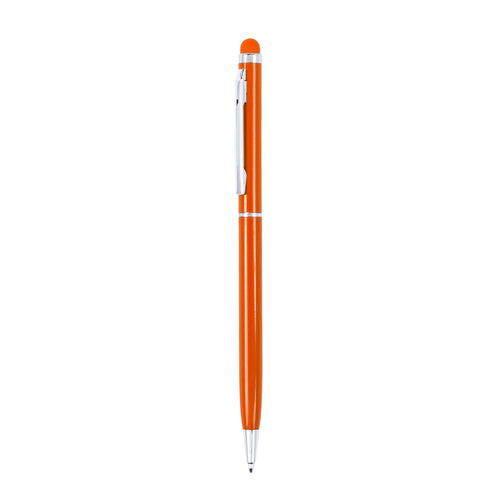 Dreh-Kugelschreiber mit integriertem Stylus und ultradünnem Gehäuse aus Aluminium mit geschmeidigem Metallic-Finish und farblich passendem Stylus - Byzar Personalisiert