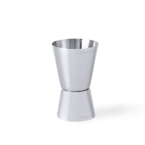 Doppelmessbecher aus Edelstahl mit mattem Finish - Roley Personalisiert