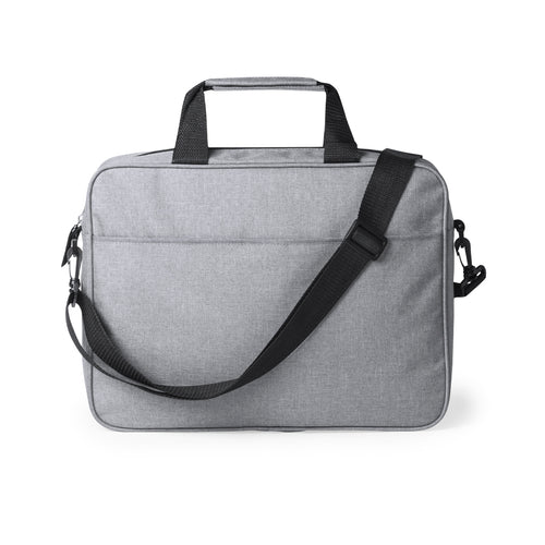 Dokumententasche mit Reißverschluss in elegantem 600D Polyester in Grau - Zestar Personalisiert