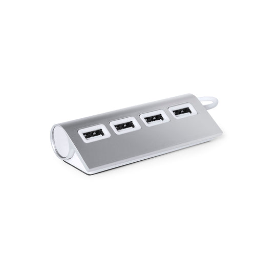 Zweifarbiger USB-Hub in eleganter Aluminium-Ausführung - Weeper Personalisiert