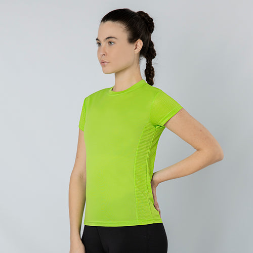 Funktions-T-Shirt für Mädchen aus 100 % atmungsaktivem Polyester (135 g/m2) mit Waben-Design - Rox Personalisiert