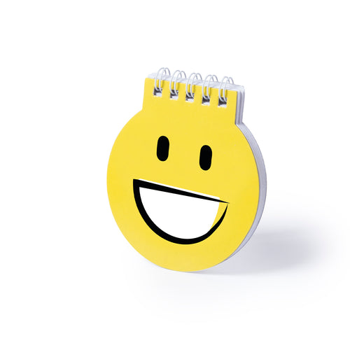 Notizbuch mit tollen Emoji-Designs in auffälligem Gelb - Winlon Personalisiert