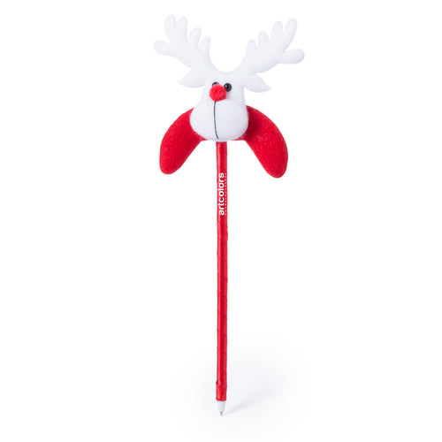Kugelschreiber mit originellem Weihnachtsdesign und Schaft in glänzender Metallic-Ausführung - Tidil Personalisiert