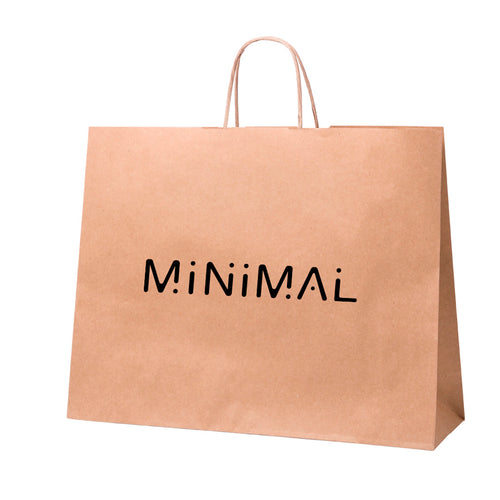 Papiertasche mit natürlicher Oberfläche aus 100 g/m² - Tobin Personalisiert
