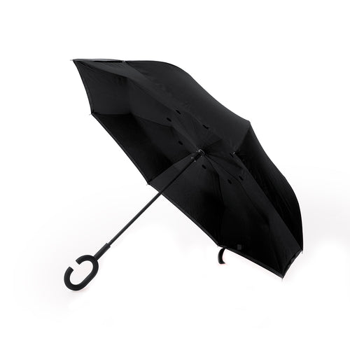 Wende-Regenschirm mit 8 Panelen aus resistentem Pongee-Material - Hamfrey Personalisiert