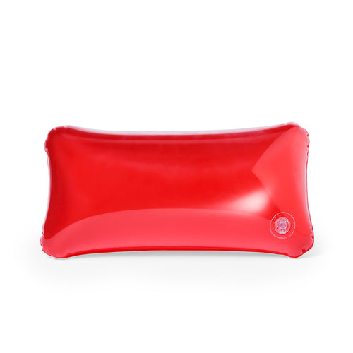 Originelles aufblasbares Kissen aus resistentem PVC mit einer transparenten und einer farbigen Seite - Blisit Personalisiert