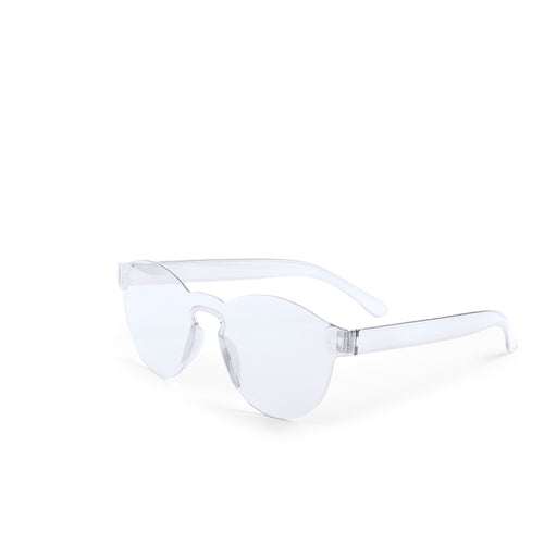 Originelle Trend-Sonnenbrille mit halbtransparentem, monochromem Design - Tunak Personalisiert