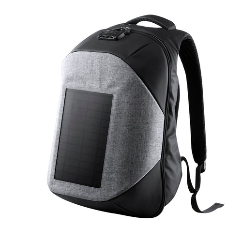 Rucksack mit integriertem Solarpanel aus widerstandsfähigem 1200D-Polyester - Koneit Personalisiert