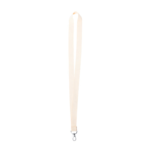 Lanyard der Linie Nature aus Baumwolle in Naturfarbe - Mirok Personalisiert