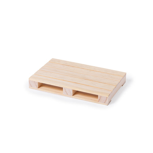 Auffälliger Untersetzer aus der Naturlinie in Form einer Palette und aus Naturholz Personalisiert