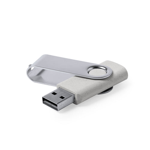 Naturlinie, 16-GB-USB-Flash-Laufwerk mit Körper aus Weizenstroh, um die Verwendung natürlicher Rohstoffe zu fördern und Schadstoffemissionen zu reduzieren - Mozil 16GB Personalisiert