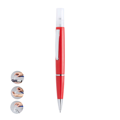 Hygienischer Stift mit integriertem wiederauffüllbarem Spray und Schutzhaube - Tromix Personalisiert