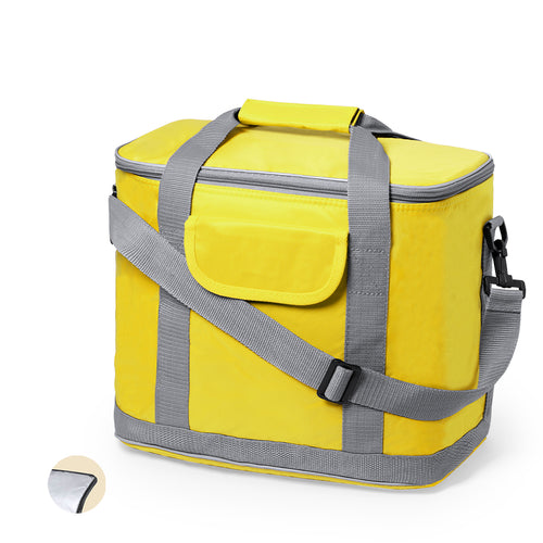 All-Terrain-Kühlbox aus strapazierfähigem 420D-Polyester, mit Hauptfach mit Reißverschluss und Fronttasche mit Klettverschluss - Sindy Personalisiert