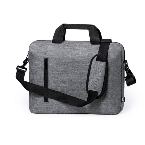 Eleganter Dokumentenhalter mit Nature Line in widerstandsfähigem 600D RPET Melange-Effekt, hergestellt aus recyceltem Kunststoff, um die Wiederverwendung von Kunststoffabfällen zu fördern und zur Nachhaltigkeit des...