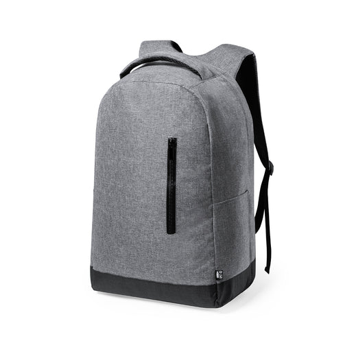 Anti-Diebstahl-Business-Rucksack der Nature Line mit widerstandsfähigem 600D RPET Melange-Effekt, aus recyceltem Kunststoff hergestellt, um die Wiederverwendung von Kunststoffabfällen zu fördern und einen Beitrag...