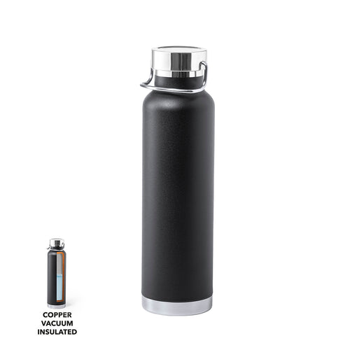 Thermosflasche aus Edelstahl, mit Doppelschicht und Vakuumkupferisolierung - Staver Personalisiert