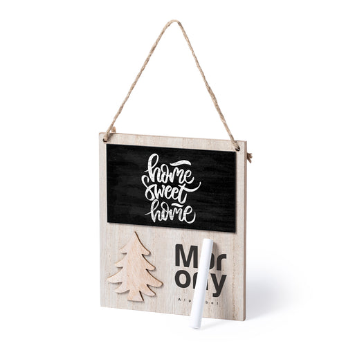 Weihnachtsschmuck der Nature Line, mit Schiefer und originellem gestanztem Weihnachtsbaumdesign, aus weichem Holz - Carrigan Personalisiert