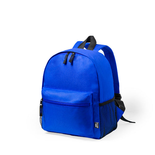 Kinderrucksack aus strapazierfähigem 600D RPET, hergestellt aus recyceltem Kunststoff, um die Wiederverwendung von Kunststoffabfällen zu fördern und die Nachhaltigkeit des Planeten zu unterstützen - Maggie Personalisiert