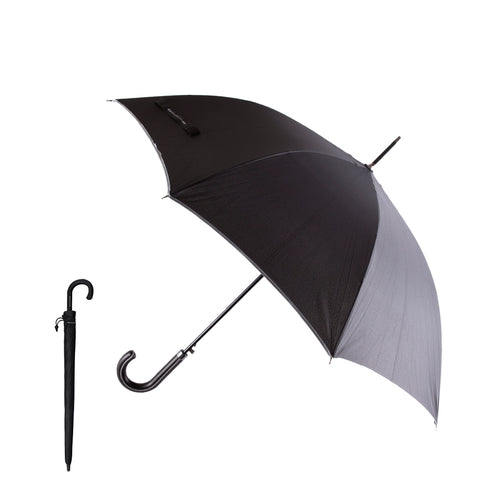 Winddichter Regenschirm von Antonio Miró mit 8 Panelen aus robustem Pongee-Material in elegantem Schwarz - Campbell Personalisiert