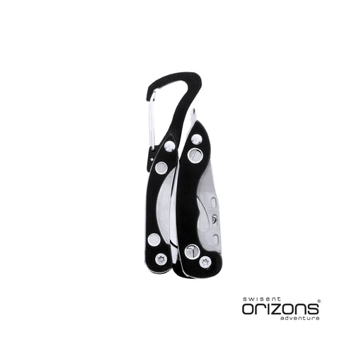 Multi-Tool von Orizons mit 6 Edelstahl-Funktionen und Aluminiumgriff - Borth Personalisiert