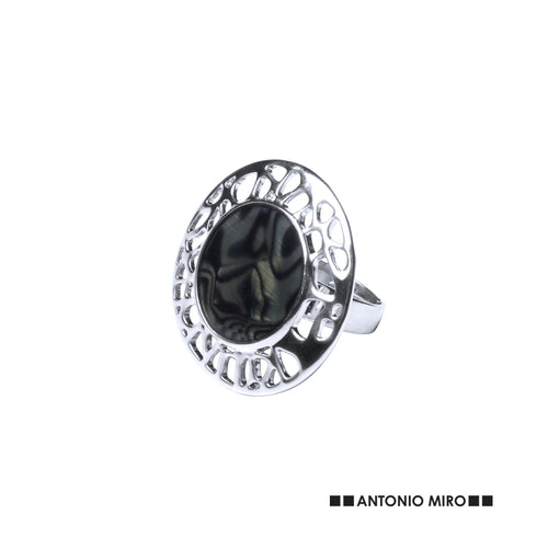 Verstellbarer Ring von Antonio Miró aus Metall mit Harzelement - Helant Personalisiert
