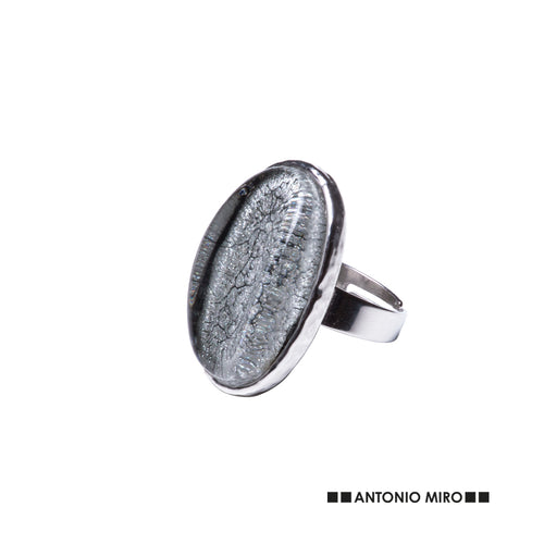 Verstellbarer Ring von Antonio Miró aus Metall mit Harzelement - Hansok Personalisiert