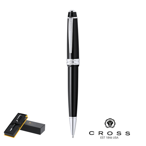 Kugelschreiber Cross Bailey Light, kombiniert ein hochglänzendes Harz mit einem polierten Chrom, metallisches Finish Personalisiert