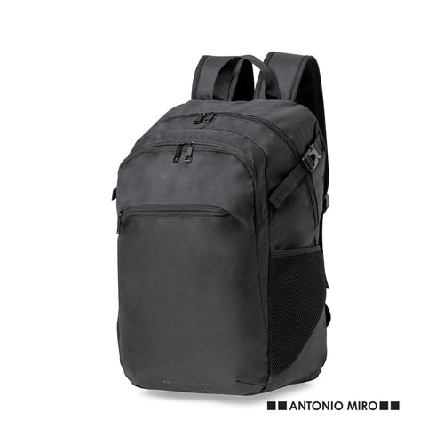 Antonio Miro Rucksack aus strapazierfähigem 300D Polyester mit schwarzer Oberfläche - Jolens Personalisiert