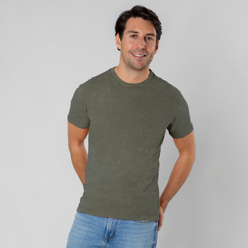Unisex-T-Shirt mit gewaschenem Jeans-Effekt, der jedes Stück einzigartig und unwiederholbar macht - Sury Personalisiert