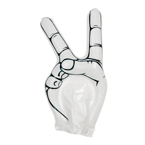 Tolle Hand mit Victory-Zeichen aus robustem LDPE-Material - Hogan Personalisiert